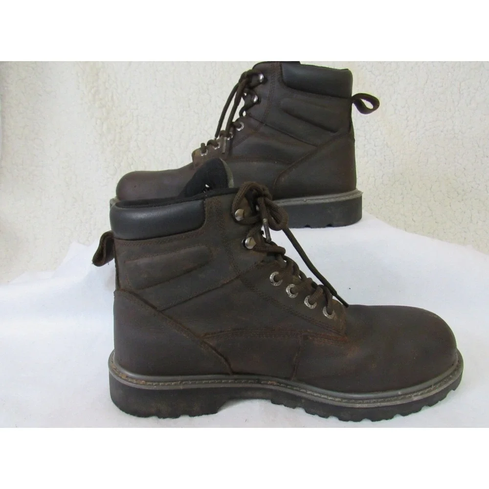 Wolverine Brown Floorhand Waterproof Steel Toe Oil Slip Resist Work Boots Sz 13M